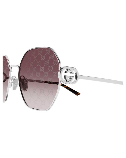 Gucci Black Gg2046S 004 Sunglasses Metal Geometric
