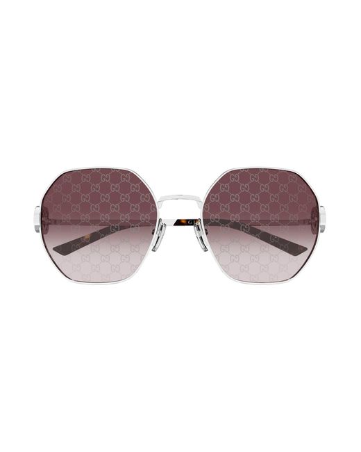 Gucci Black Gg2046S 004 Sunglasses Metal Geometric