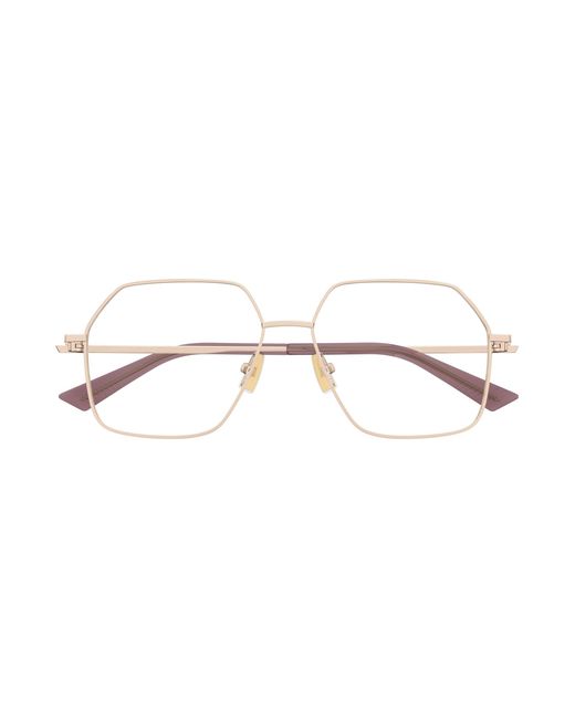 Bottega Veneta Black Bv1332O 004 Optical Frames Metal Transparent Squared