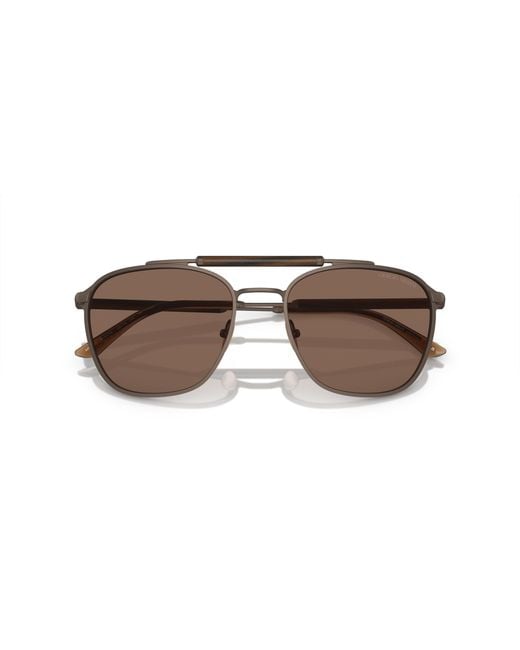 Giorgio Armani Black Ar6149 300673 Sunglasses Metal Squared Normal for men