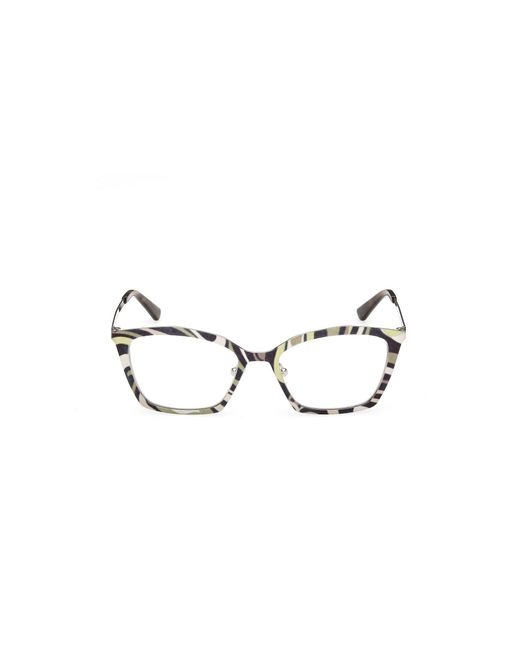 Emilio Pucci Black Ep5276 099 Optical Frames Metal Squared Normal