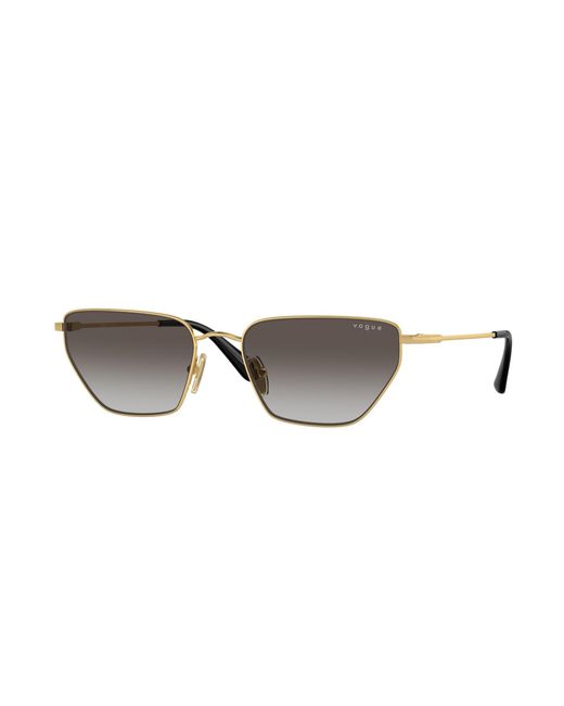 Vogue Eyewear Black Vo4316S 280/8G Sunglasses Metal Geometric Normal Shaded