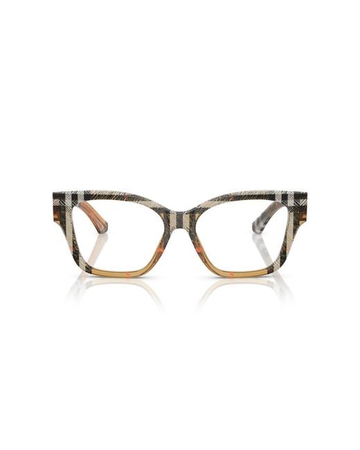 Burberry Black Be2420 4146 Optical Frames Acetate Cat Eye Normal
