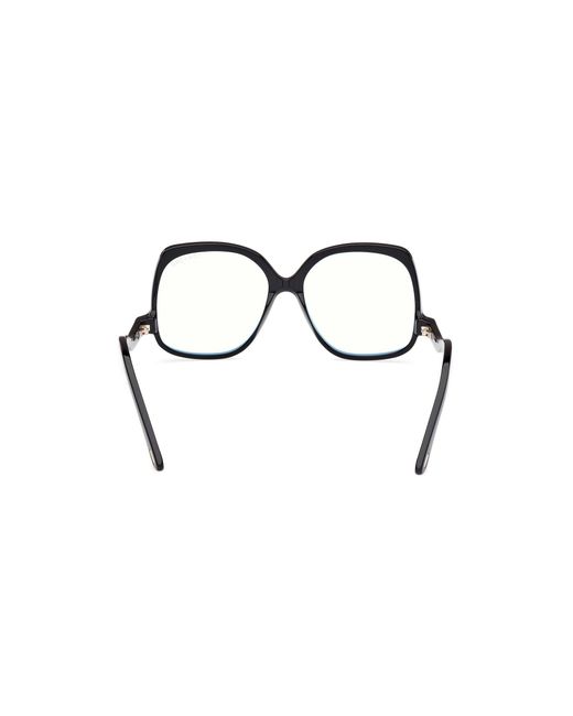 Tom Ford Black Ft5968-B 001 Optical Frames Acetate Squared Normal