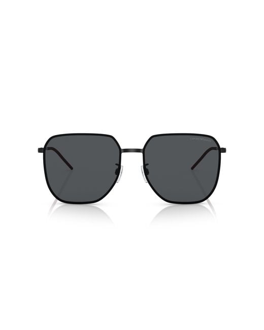 Emporio Armani Black Ea2135D 319187 Sunglasses Metal Squared Normal for men