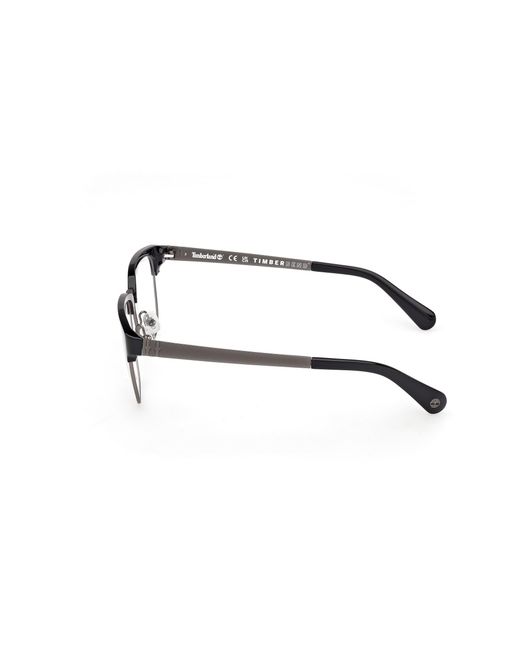 Timberland Black Tb50088 001 Optical Frames Metal Squared Normal for men