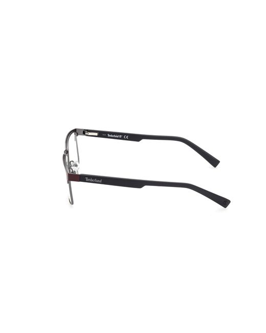 Timberland Black Tb1721 070 Optical Frames Metal Squared Normal for men