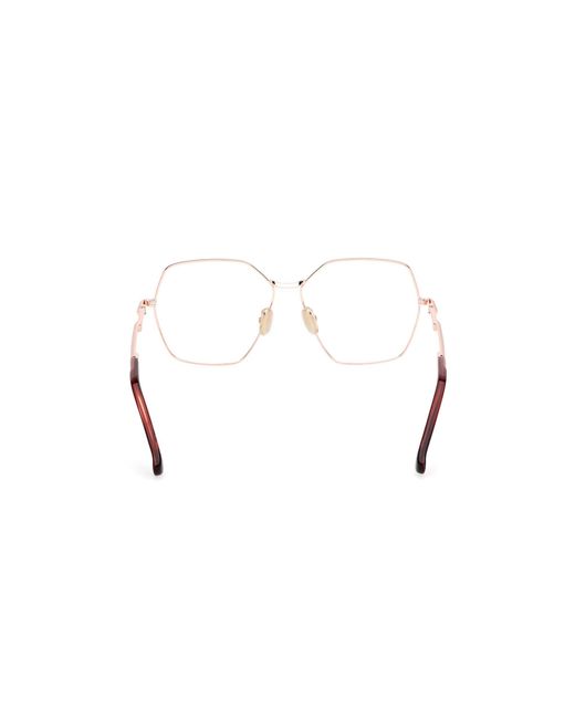 Max Mara Black Mm5154 033 Optical Frames Metal Round Normal