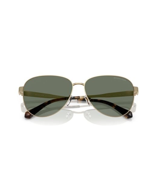 Michael Kors Black Mk1160 Biarritz 10143H Sunglasses Metal Pilot Normal