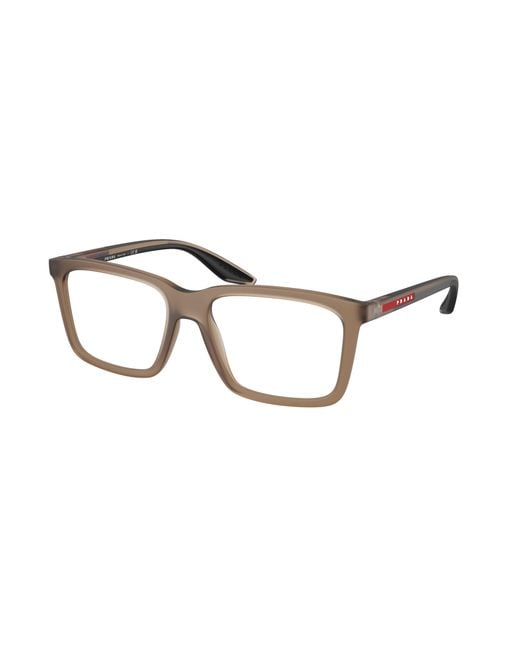 Prada Linea Rossa Black Ps 03Sv 29F1O1 Optical Frames Injected Squared Normal for men