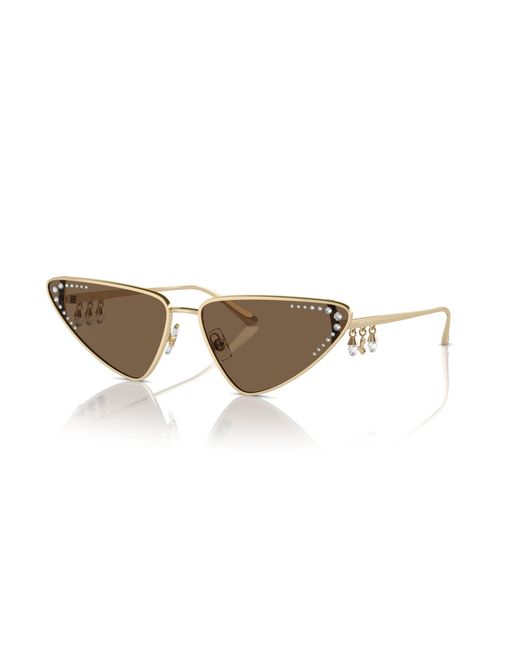 Jimmy Choo Black Jc4001B 300673 Sunglasses Metal Cat Eye Normal