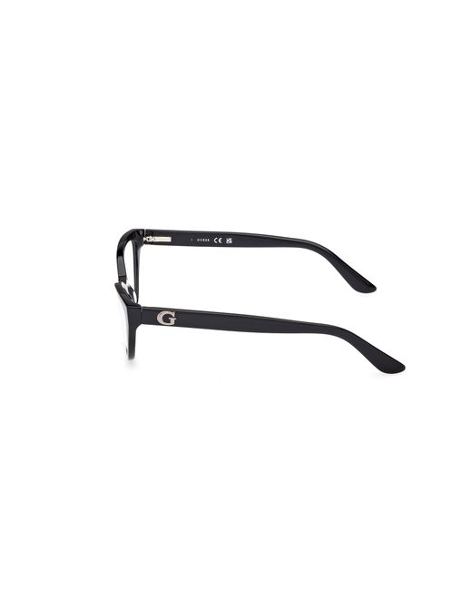 Guess Black Gu50236 001 Optical Frames Acetate Cat Eye Normal