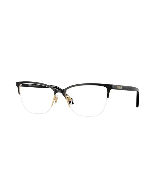 Versace Black Ve1304 1433 Optical Frames Metal Cat Eye Normal