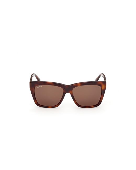 Max Mara Black Mm0193 52E Sunglasses Acetate Squared Normal