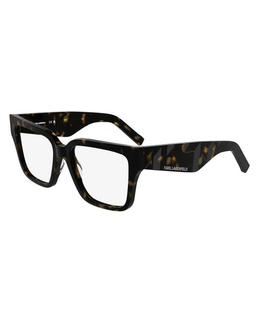 Karl Lagerfeld Black Kl6201 242 Optical Frames Acetate Squared Normal