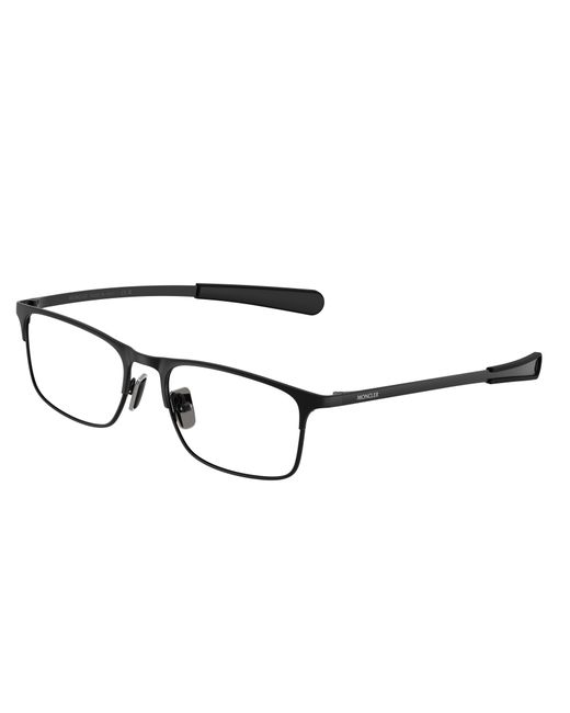 Moncler Black Me1014 1001 Optical Frames Metal Transparent Squared Normal