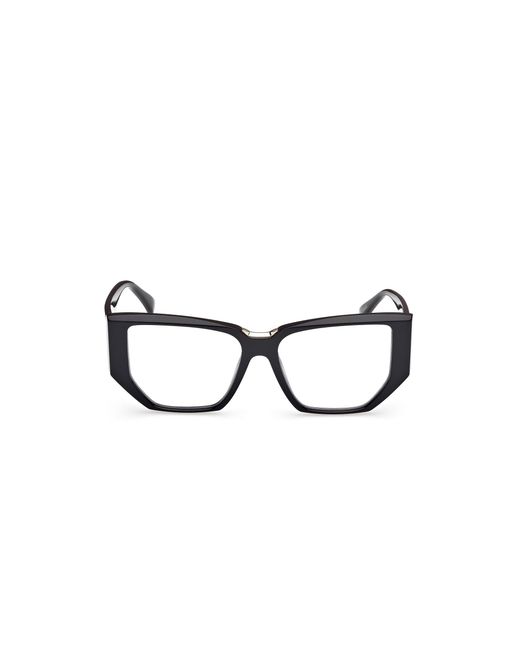 Max Mara Black Mm5179-B 001 Optical Frames Acetate Geometric Normal