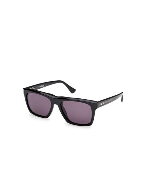Web Black We0350 05A Sunglasses Acetate Smoke Squared Normal for men