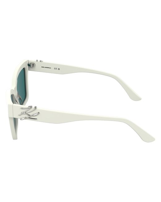 Karl Lagerfeld Black Kl6220S 105 Sunglasses Acetate Petrolium Squared Normal