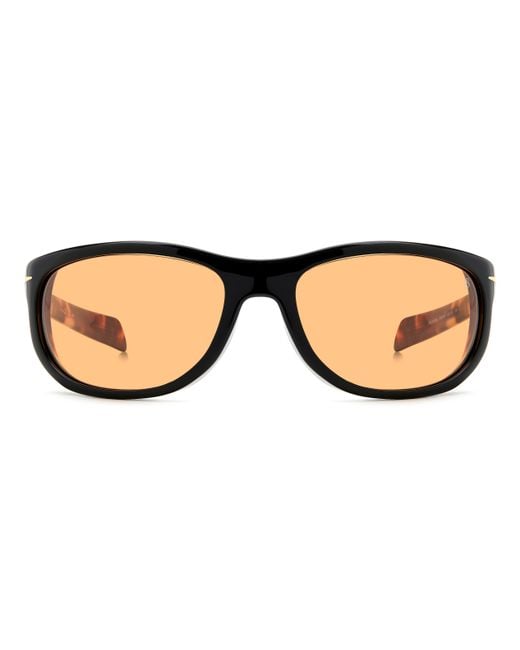 David Beckham Black Db 7117/S Wr7/W7 Sunglasses Acetate Squared for men