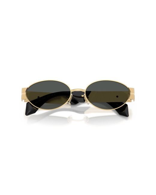 Versace Black Ve2301 152387 Sunglasses Metal Round Normal for men
