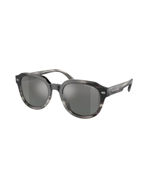 Michael Kors Black Mk2216U Eger 396688 Sunglasses Acetate Round Normal Mirror for men