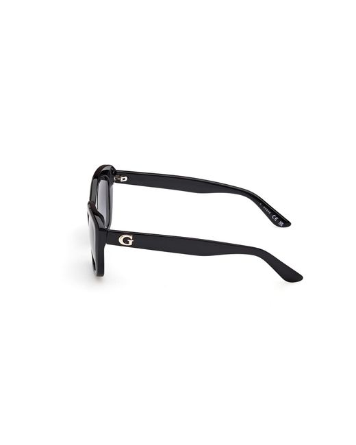 Guess Black Gu00196 01B Sunglasses Injected Smoke Squared Normal