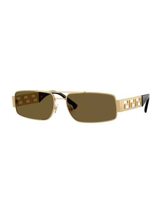 Versace Black Ve2257 100273 Sunglasses Metal Squared Normal for men