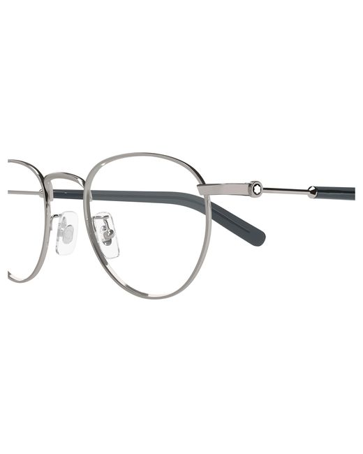 Montblanc Black Mb0423O 004 Optical Frames Metal Transparent Round for men