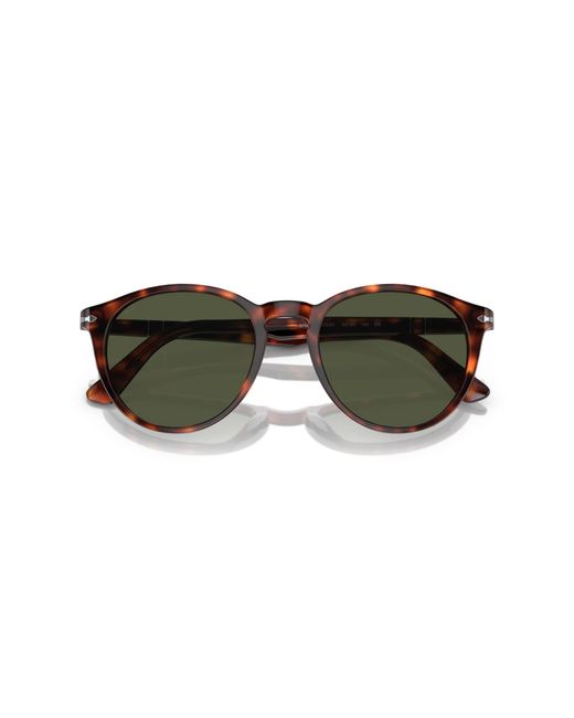 Persol Black Po3152S 901531 Sunglasses Acetate Round Normal for men