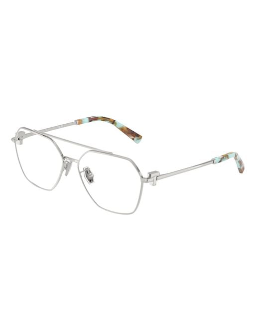Tiffany & Co Black Tf1169 6001 Optical Frames Steel Geometric Normal