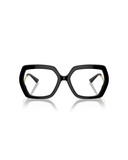 Dolce & Gabbana Black Dg3390B 501 Optical Frames Acetate Transparent Geometric Normal