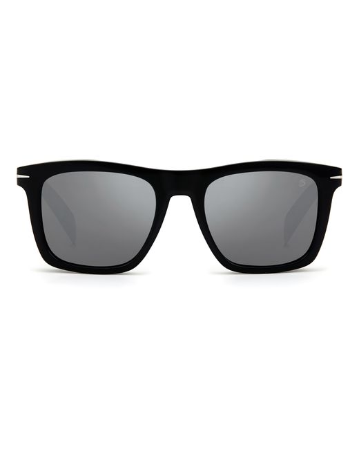 David Beckham Black Db 7000/S 807/T4 Sunglasses Acetate Squared Normal Mirror for men
