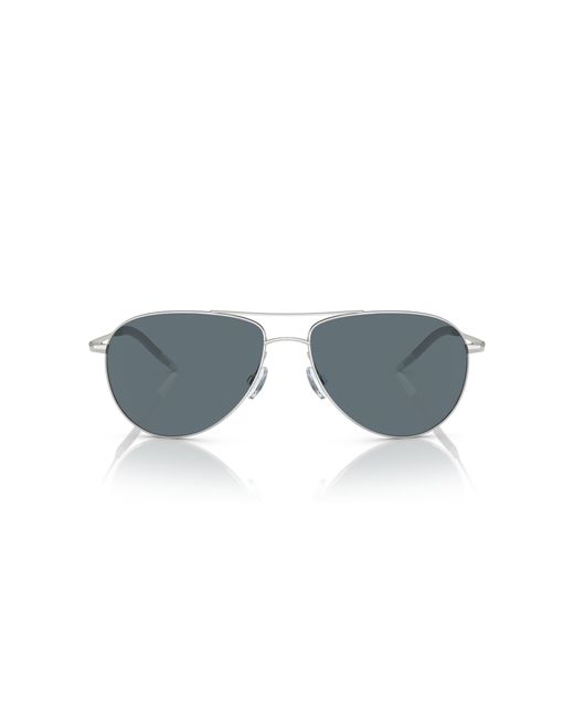 Oliver Peoples Black Ov1002S Benedict 50363R Sunglasses Metal Pilot Polarized for men