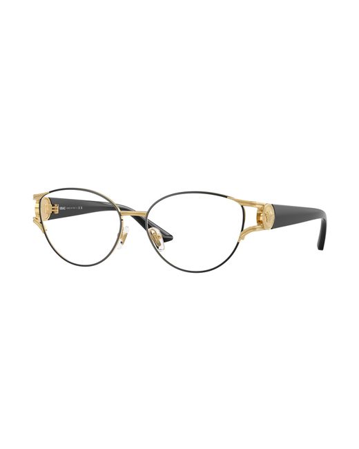 Versace Black Ve1309 1436 Optical Frames Metal Cat Eye Normal