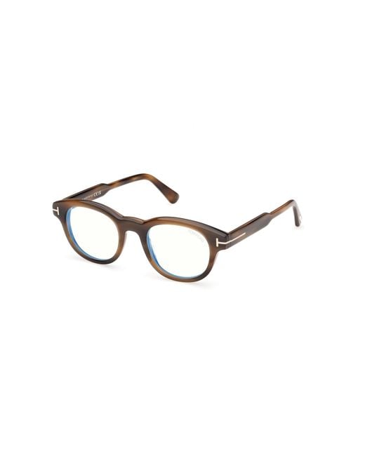Tom Ford Black Ft6121-B 055 Optical Frames Acetate Round Normal for men