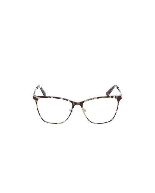Emilio Pucci Black Ep5281 099 Optical Frames Metal Squared Normal