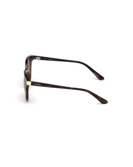 Guess Black Gu7550 52F Sunglasses Injected Round Normal