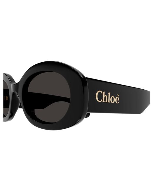 Chloé Black Ch0258S 001 Sunglasses Acetate Round