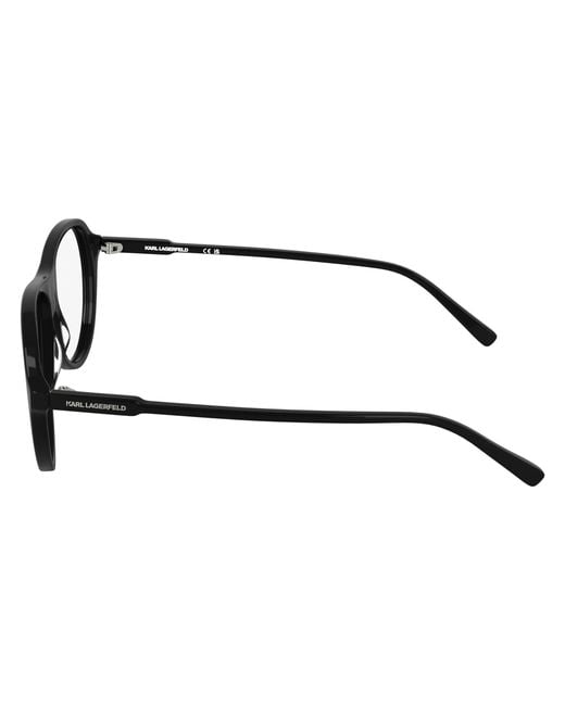 Karl Lagerfeld Black Kl6217 001 Optical Frames Acetate Pilot Normal