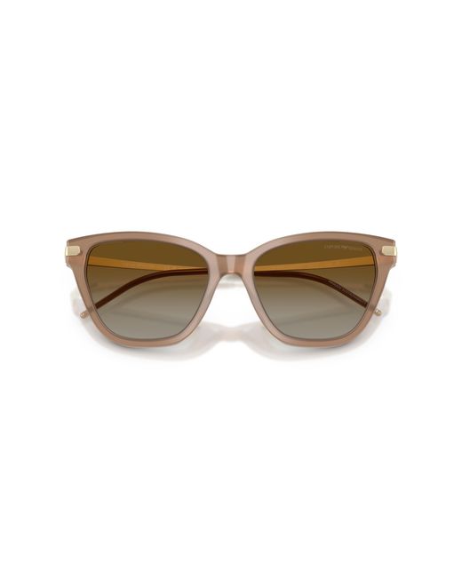 Emporio Armani Black Ea4251 6263T5 Sunglasses Acetate Cat Eye Polarized Shaded