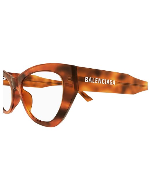Balenciaga Black Bb0449O 003 Optical Frames Acetate Transparent Cat Eye