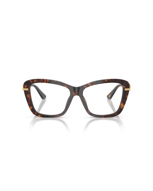 Dolce & Gabbana Black Dg3439 502 Optical Frames Acetate Transparent Squared Normal