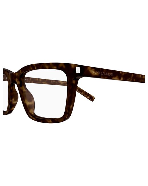 Saint Laurent Black Sl 842 002 Optical Frames Acetate Transparent Squared