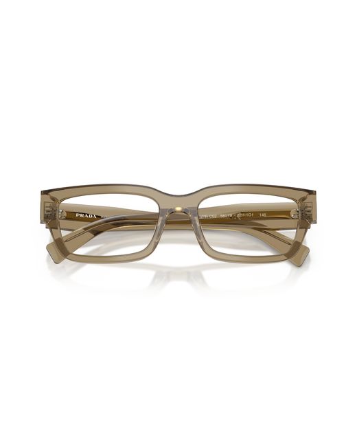 Prada Black Pr C02V 22H1O1 Optical Frames Acetate Pillow Normal for men