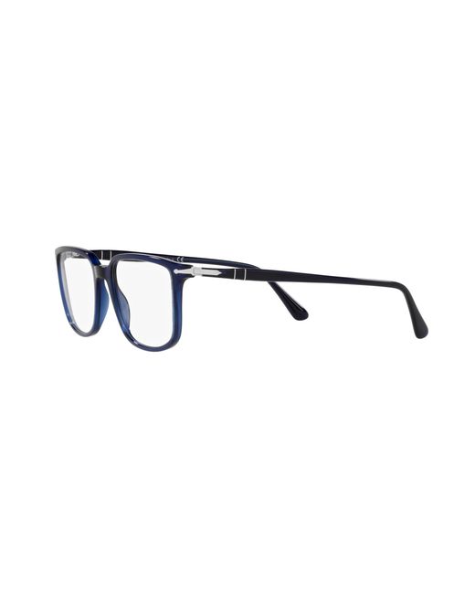 Persol Black Po3275V 181 Optical Frames Acetate Transparent Squared Normal for men