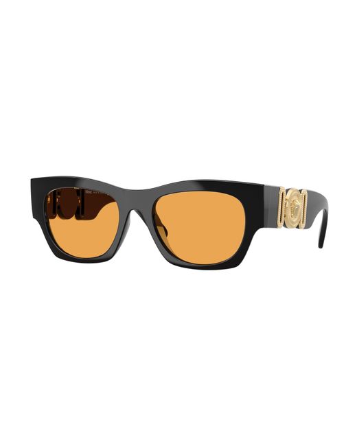 Versace Black Ve4479U Gb1/7 Sunglasses Injected Squared Normal for men
