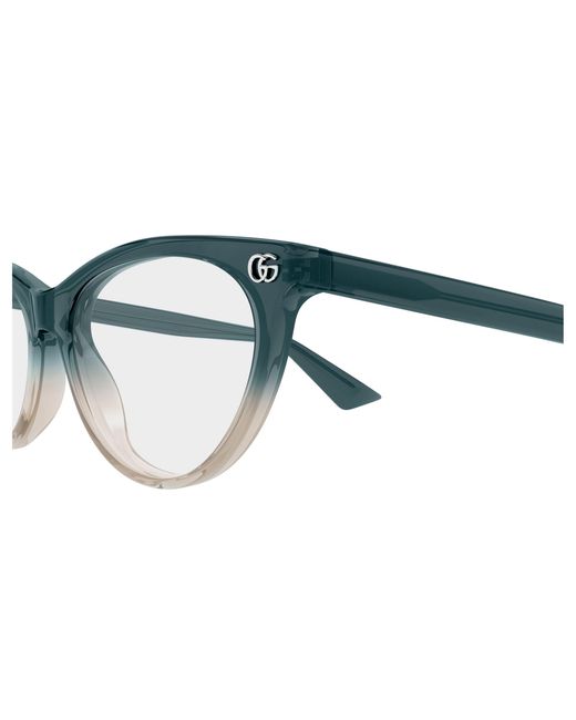 Gucci Black Gg2112O 004 Optical Frames Acetate Transparent Cat Eye