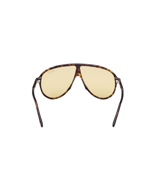 Tom Ford Black Ft1211 Vladimir 52E Sunglasses Acetate Giallo Pilot Photochromatic for men