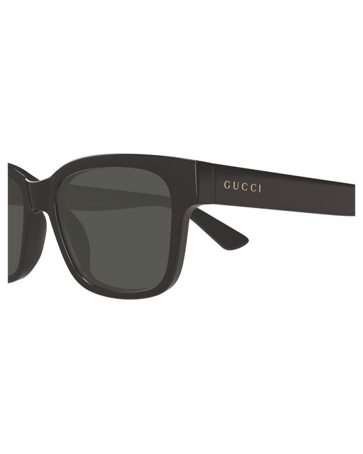 Gucci Black Gg1716S 003 Sunglasses Injected Squared for men